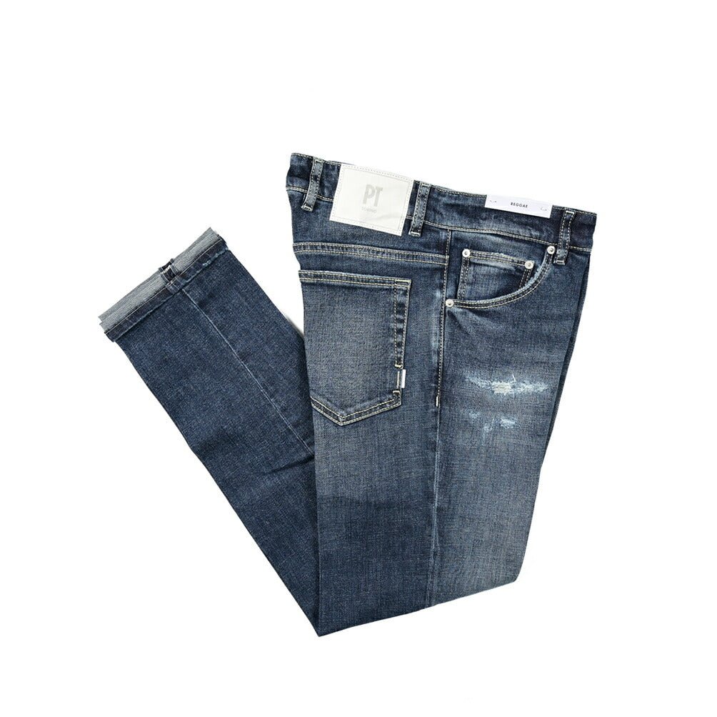 23-24AW PT TORINO DENIM "REGGAE" (TAPERED FIT) ストレッチデニム テーパードクラッシュジーンズ｜GUARDAROBA MILANO OFFICIAL STORE