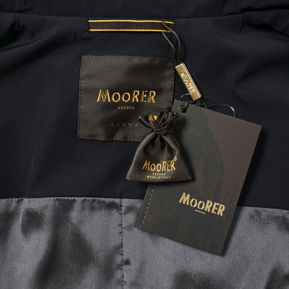 プレサマーセール｜24SS MOORER HEKTOR ポリエステル スタンドカラーハーフコート / ACQUA RESISTANT(撥水)