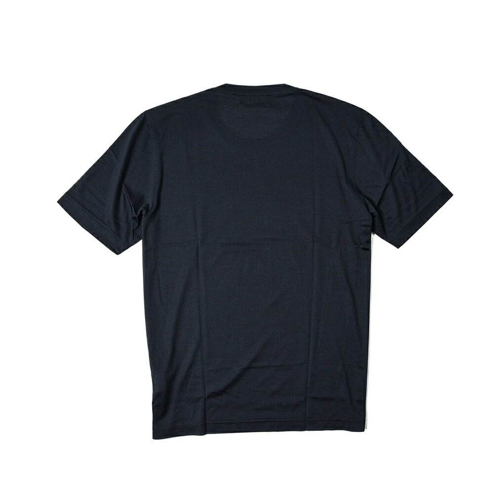 GRAN SASSO SETA シルク100% クルーネック半袖Tシャツ / SLOWEAR