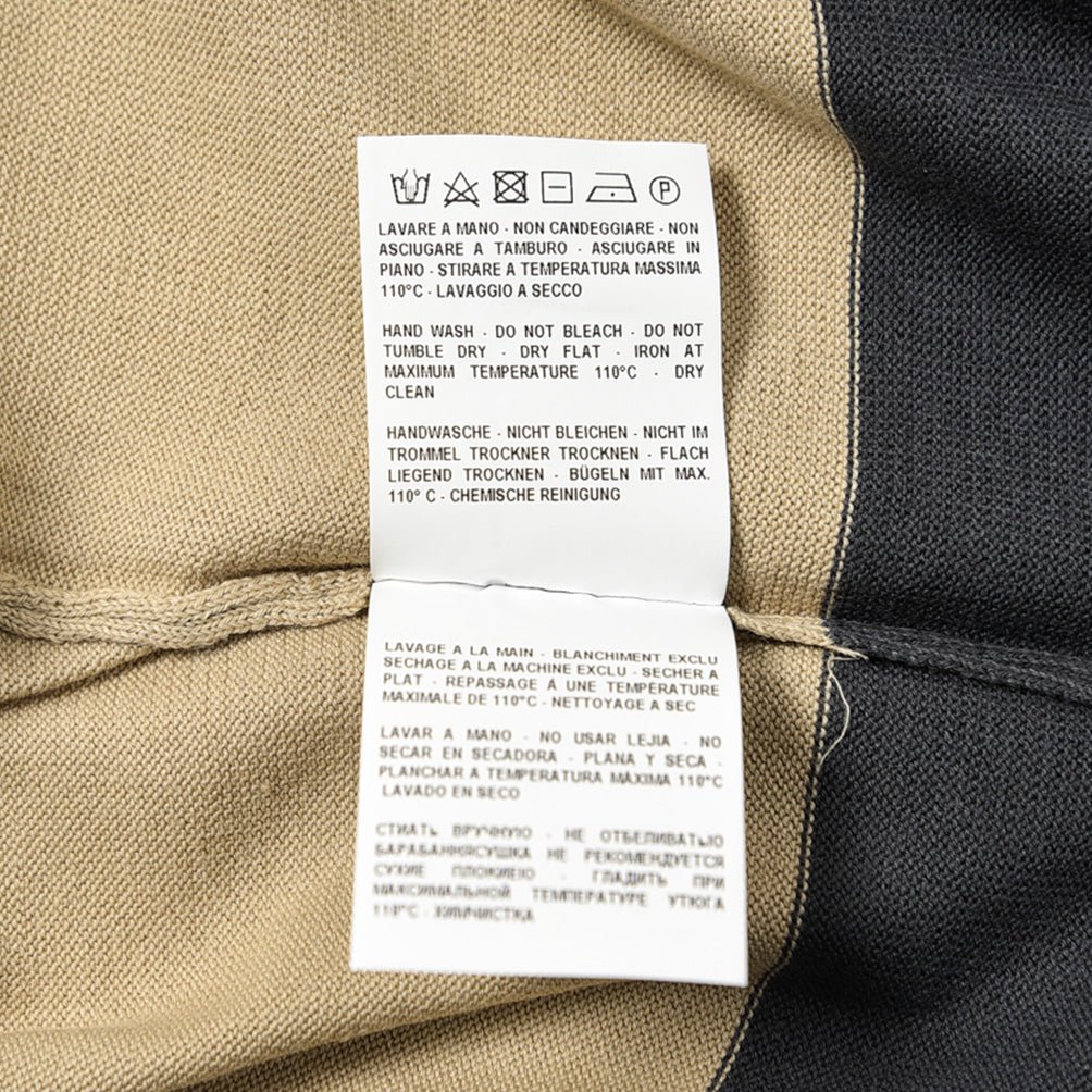 GRAN SASSO オーガニックコットン100% クルーネック半袖ニットTシャツ