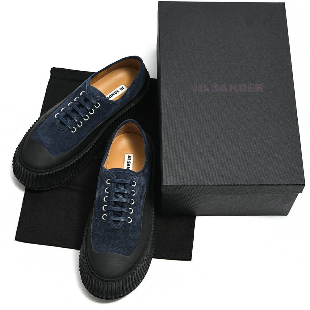 JIL SANDER スエードレザープラットフォームシューズ / メンズ