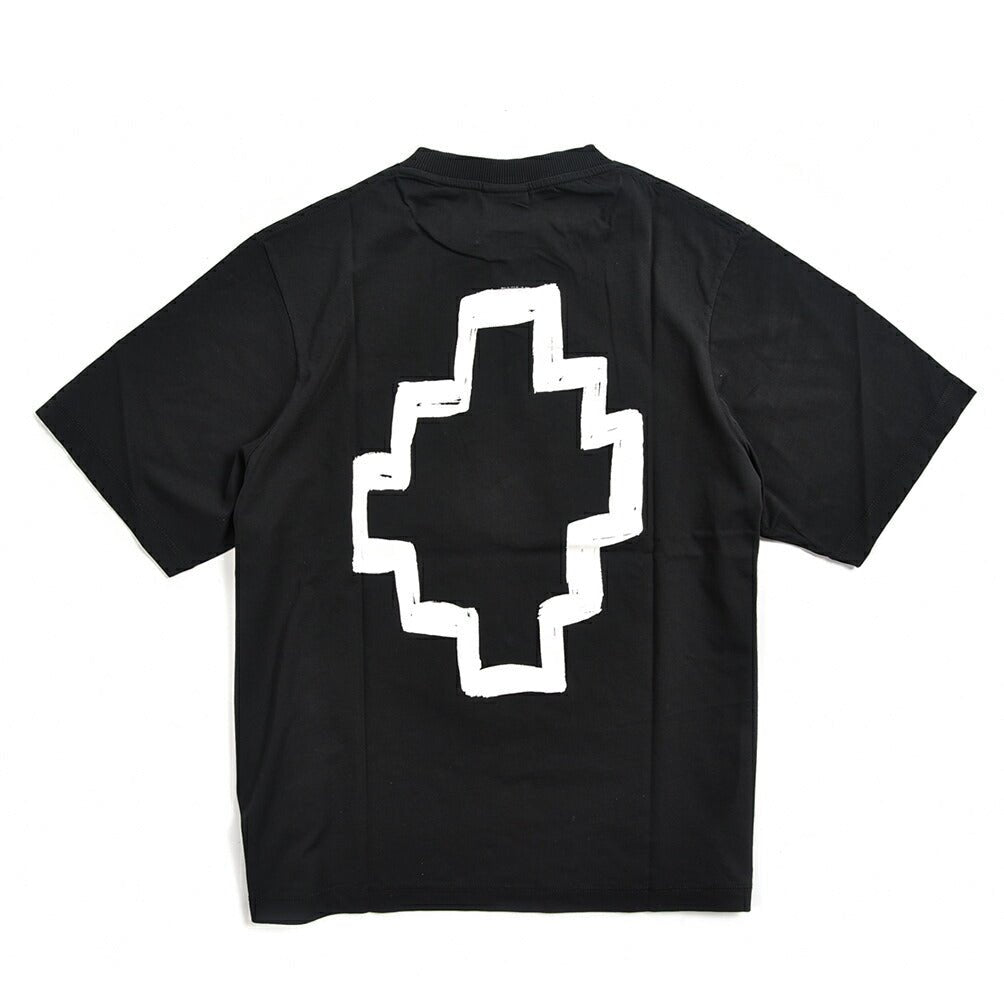 セール定番MARCELO BURLON 半袖Tシャツ ブラック×ホワイト M Tシャツ/カットソー(半袖/袖なし)