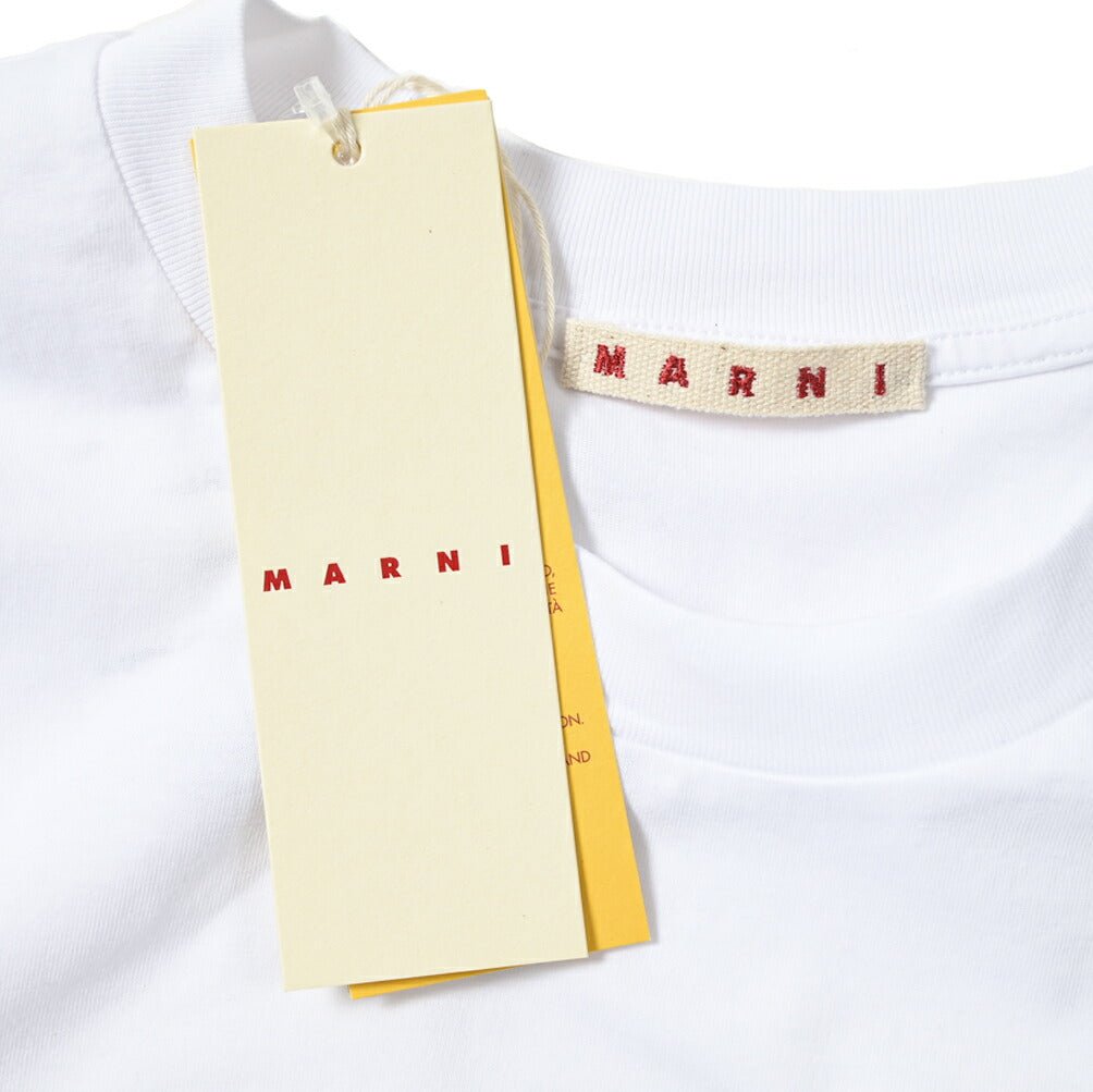 2023SS MARNI 3D MARNIプリントロゴ コットン100% 半袖クルーネックTシャツ｜GUARDAROBA MILANO OFFICIAL STORE