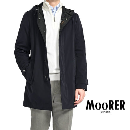 MOORER "BOTERO-DEM" ポリエチレン100% フード付きコート｜GUARDAROBA MILANO OFFICIAL STORE