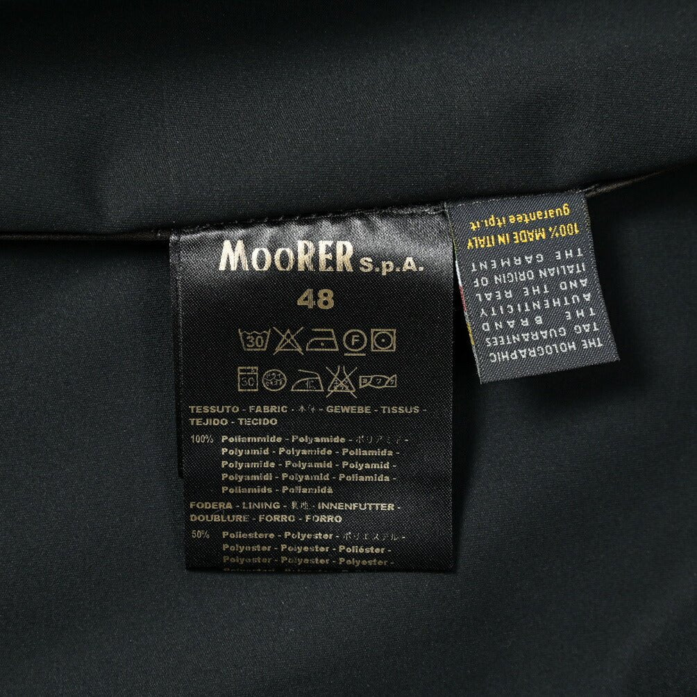 MOORER "SANSOVINO-TRO" ナイロン100% スタンドカラーハーフコート｜GUARDAROBA MILANO OFFICIAL STORE