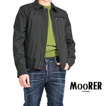 MOORER "SONCINO-REV-STP" ポリエステル100％ ジップアップリバーシブルブルゾン｜GUARDAROBA MILANO OFFICIAL STORE