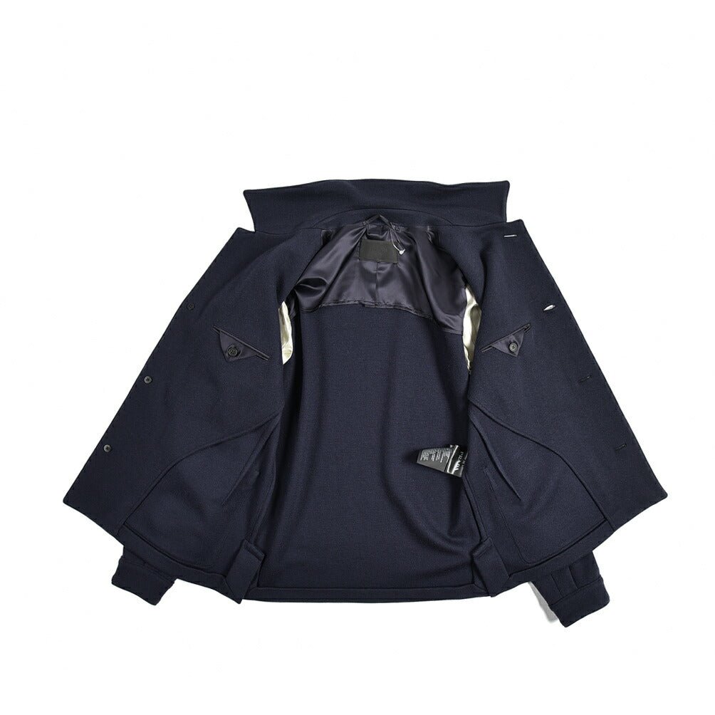 【19SS】PRADA プラダ ジャージージャケット ネイビー ロゴ有 48ファッション
