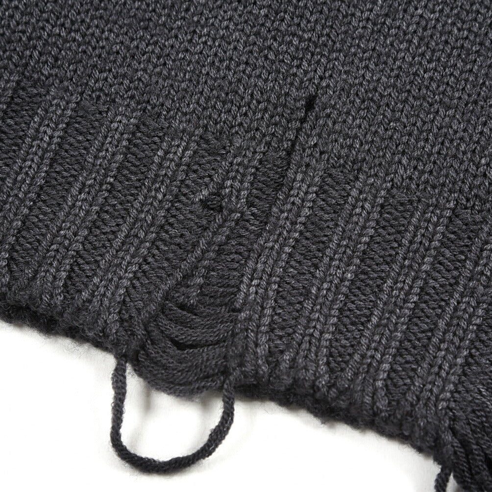 黒色
ウール100% ミドルゲージモックネックセーター ユニクロU - 8