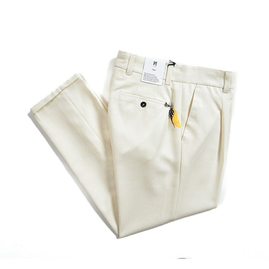 SALE｜PT TORINO EDGE CINQUE コットン100% ワンタックスラックス (DELUXE COTTON) / PT01｜377096 - 31｜GUARDAROBA MILANO OFFICIAL STORE
