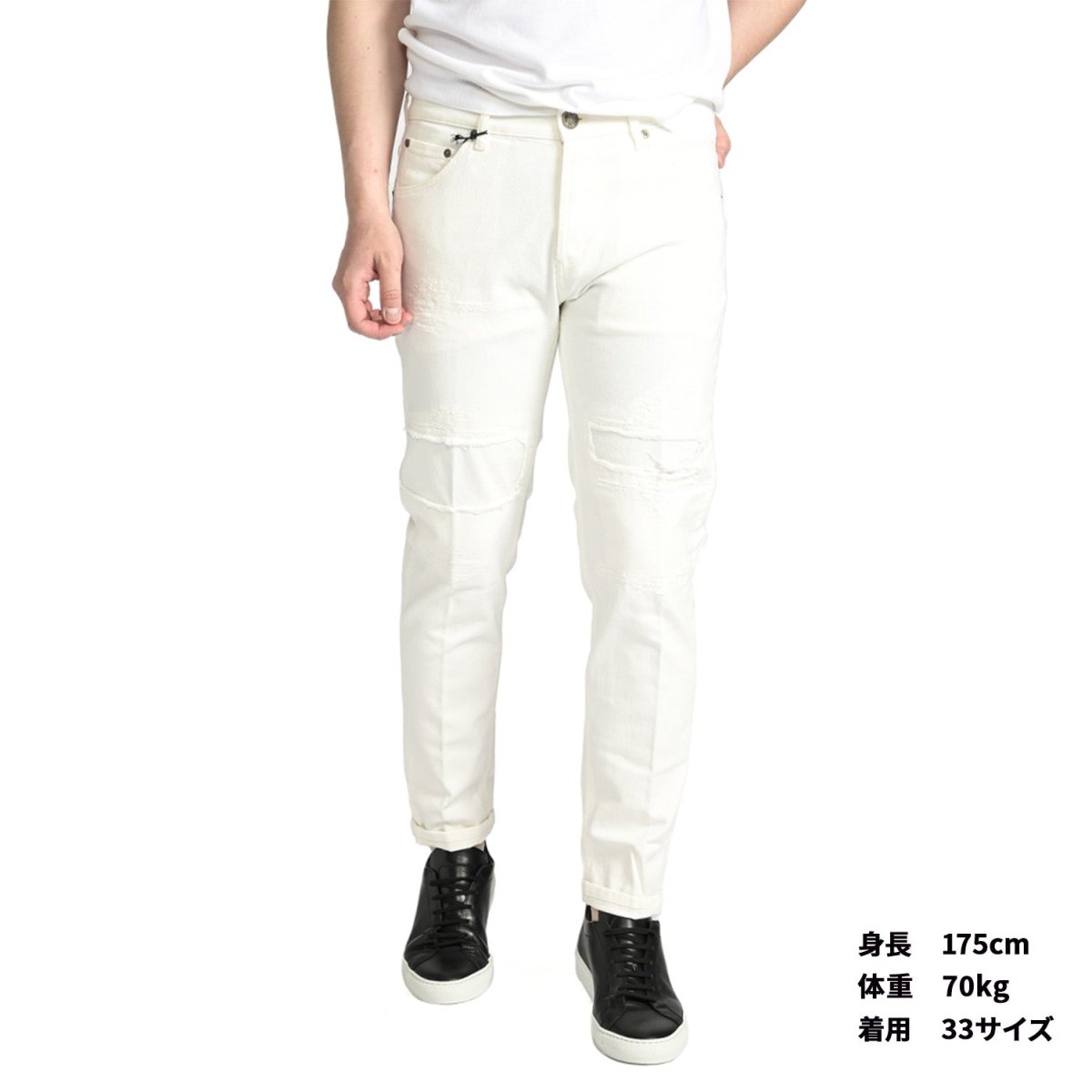 PT TORINO DENIM "REGGAE"(TAPERED FIT) ストレッチデニム クラッシュジーンズ｜GUARDAROBA MILANO OFFICIAL STORE