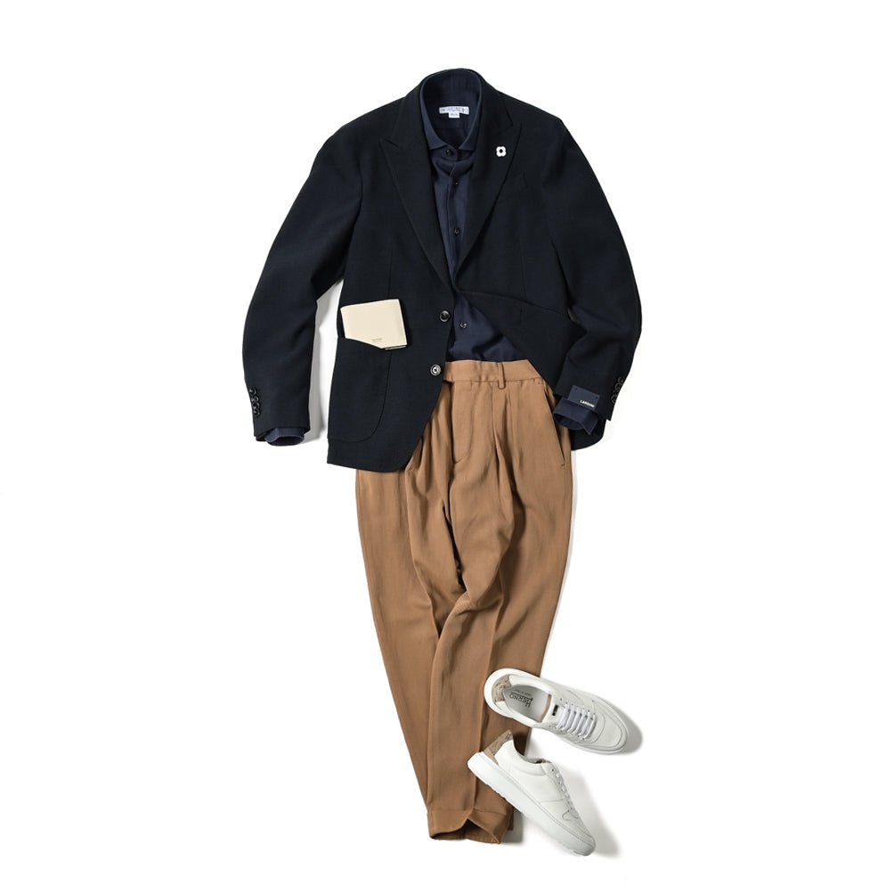 PT TORINO ReWorked "THE REPORTER" リネン混 ツータックスラックス｜GUARDAROBA MILANO OFFICIAL STORE