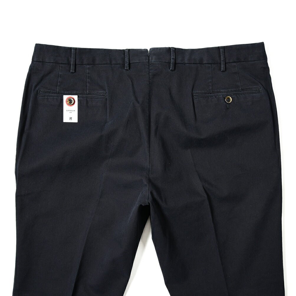 PT TORINO "SUPERSLIM FIT" ストレッチコットン ノータックスラックス｜GUARDAROBA MILANO OFFICIAL STORE