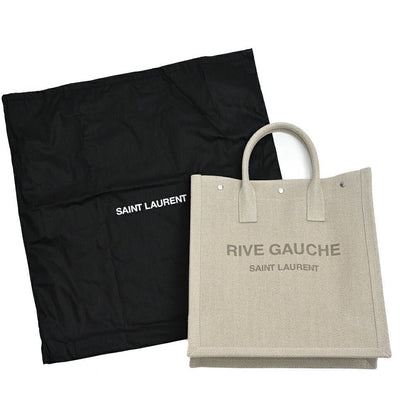 SAINT LAURENT "RIVE GAUCHE" 縦型トート バッグ ノース/サウス (キャンバス)｜GUARDAROBA MILANO OFFICIAL STORE