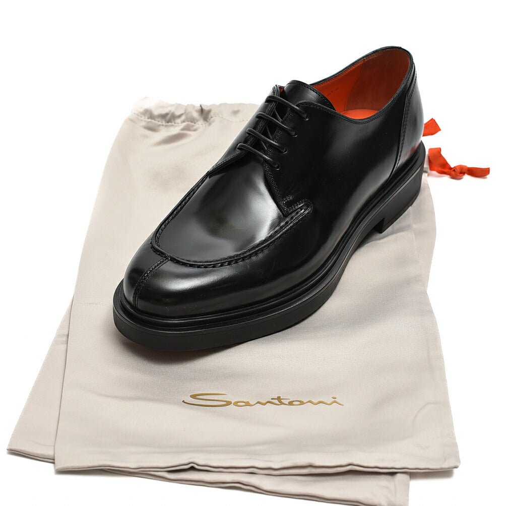 Santoni メダリオンシューズ ビジネスシューズ 黒 - ドレス