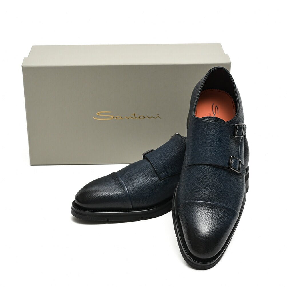 大規模セール santoni ダブルバックルシューズ i9tmg.com.br