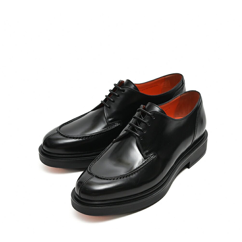 SANTONI アンティークドレザーレースアップダービーシューズ ...