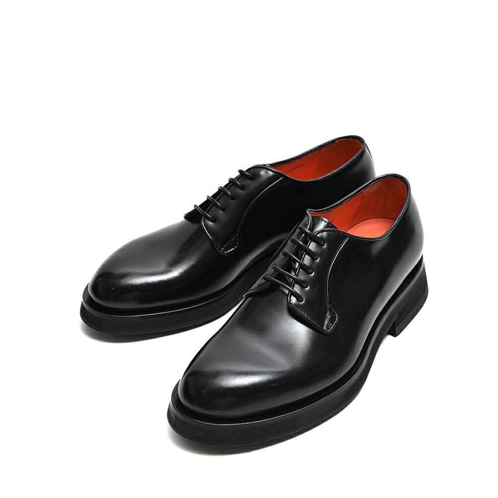 SANTONI アンティークドレザーダービーシューズ 