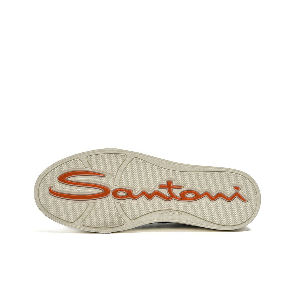 SANTONI スエードローカットスニーカー 