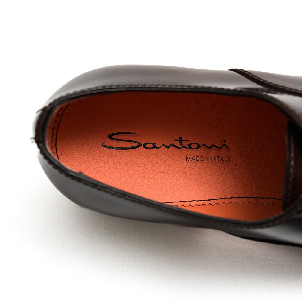 SANTONI アンティークドレザーオックスフォードシューズ 