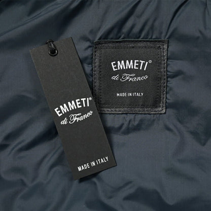 STOCK SALE｜EMMETI "DAVE" ゴートスキンスエード 異素材コンビキルティングダウンベスト｜GUARDAROBA MILANO OFFICIAL STORE